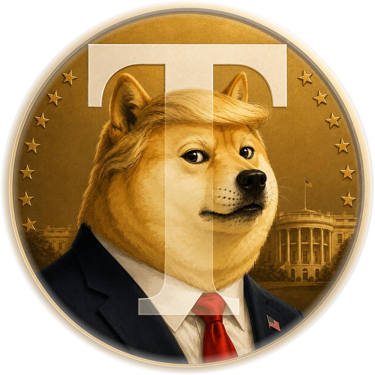 $TOGE presidential coin featuring Trump Doge